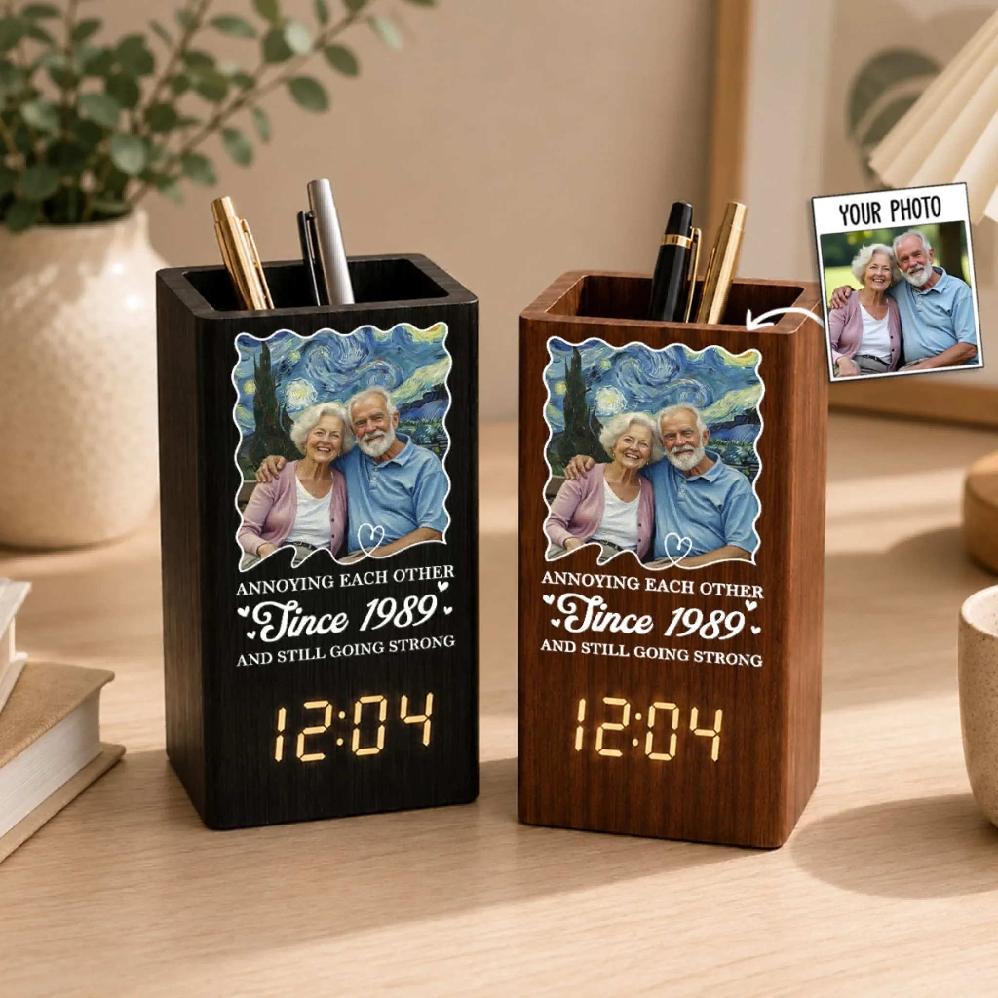 Forever Together - Personalized Custom Pen Holder