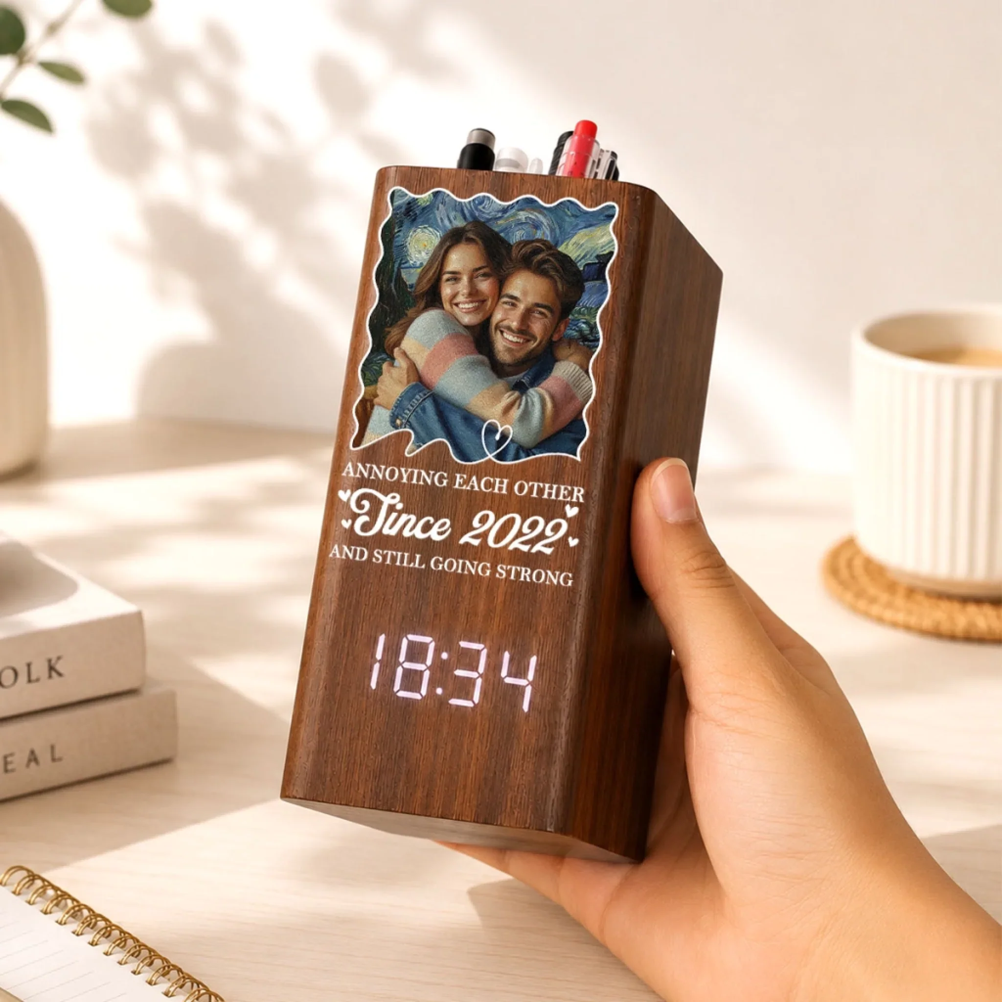 Forever Together - Personalized Custom Pen Holder - Image 2