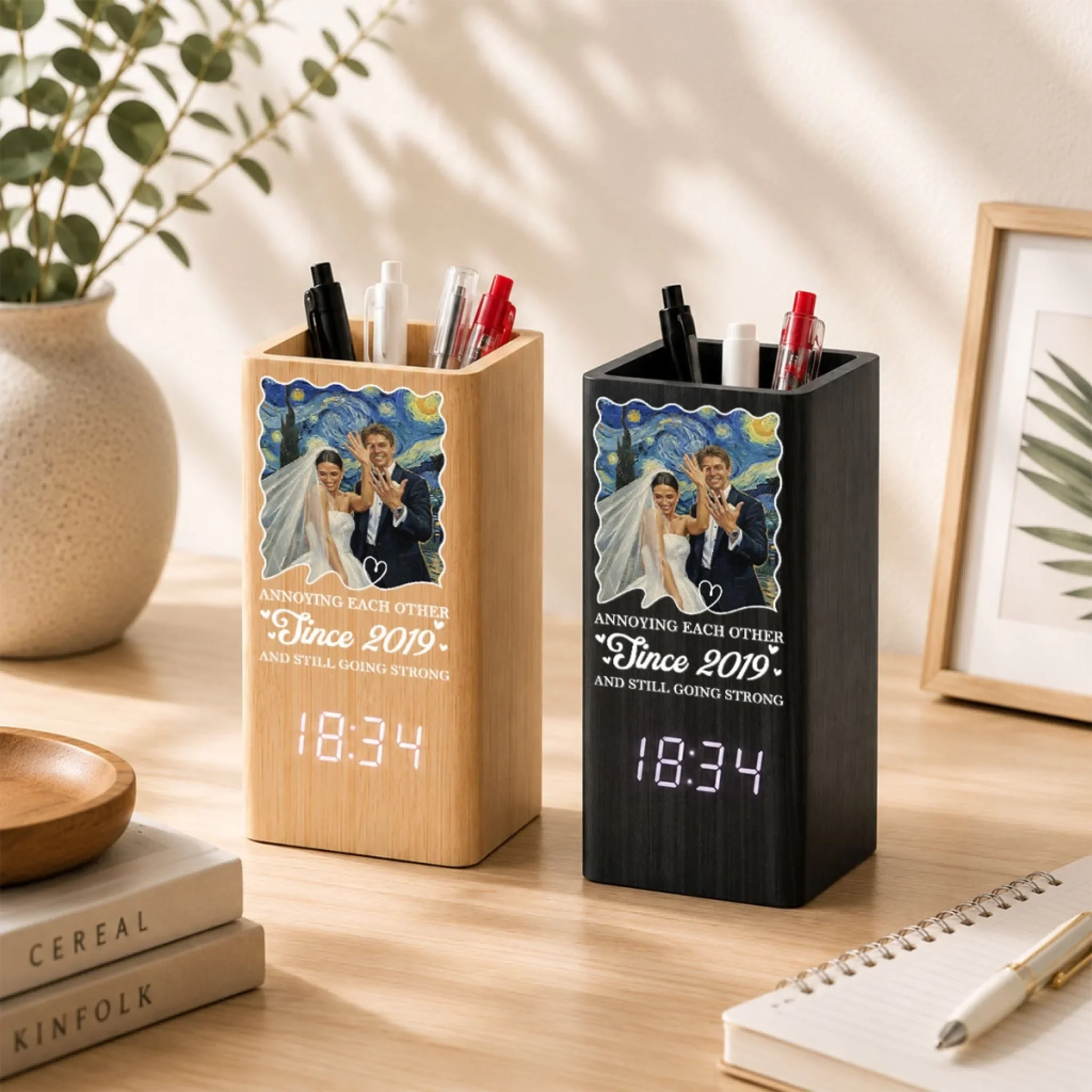 Forever Together - Personalized Custom Pen Holder - Image 5