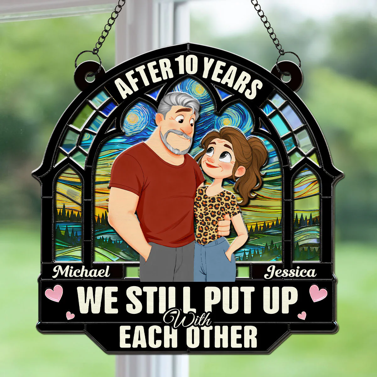Forever With You - Personalized Custom Suncatcher