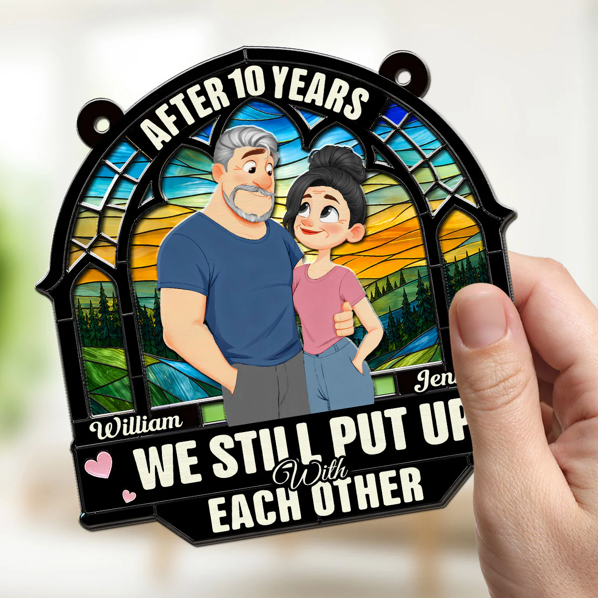 Forever With You - Personalized Custom Suncatcher - Image 3