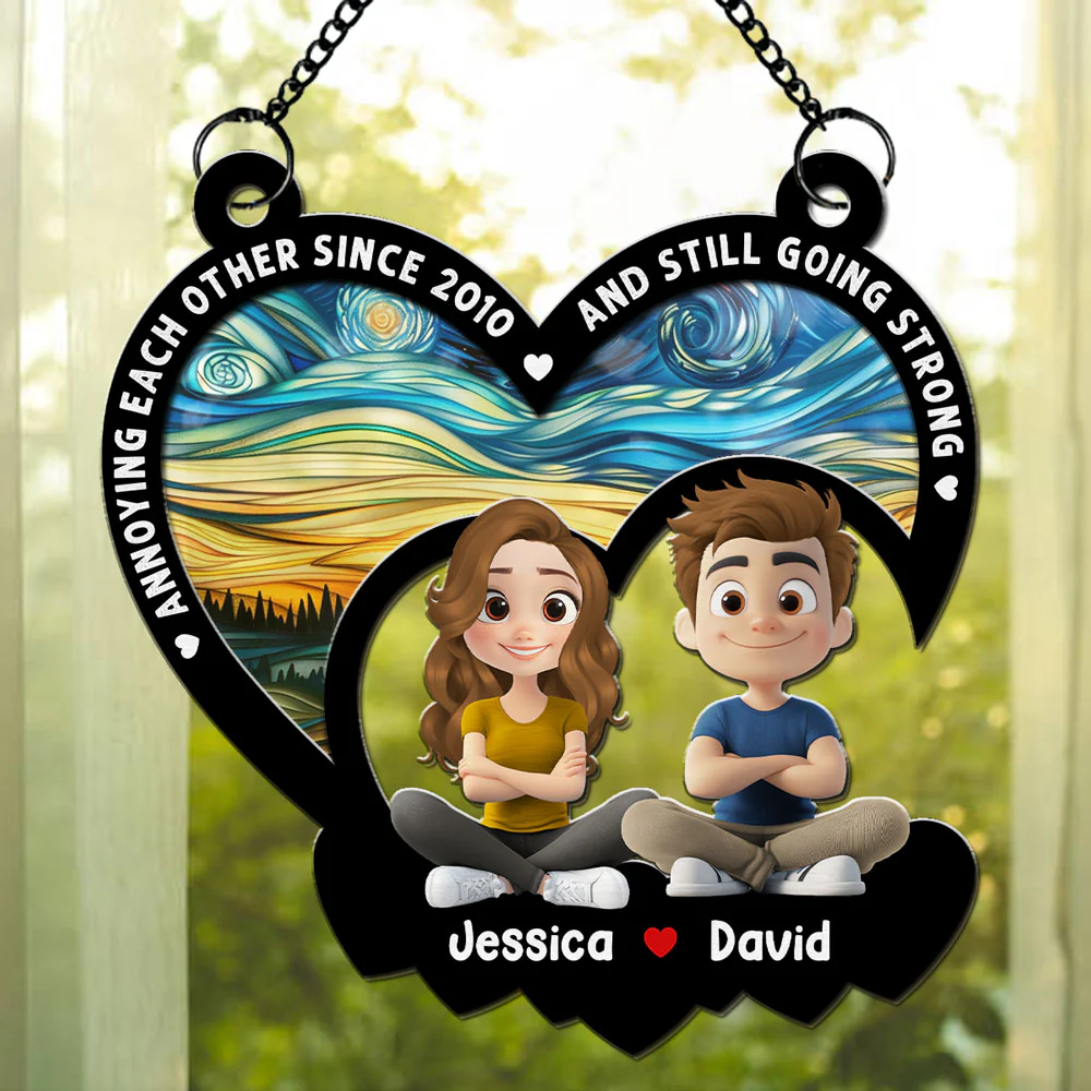 Forever With You - Personalized Custom Suncatcher - Image 3