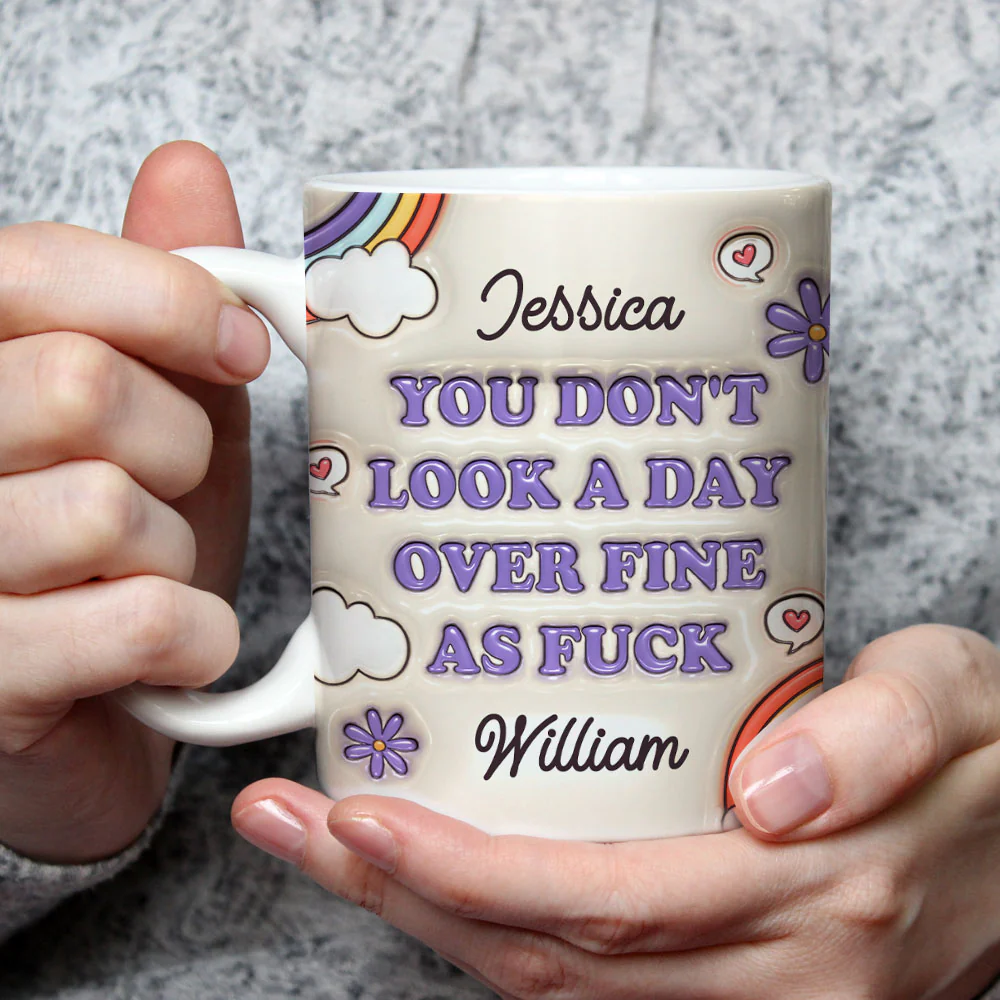 Forever Young And Stunning - Personalized Custom 3D Inflated Effect Mug