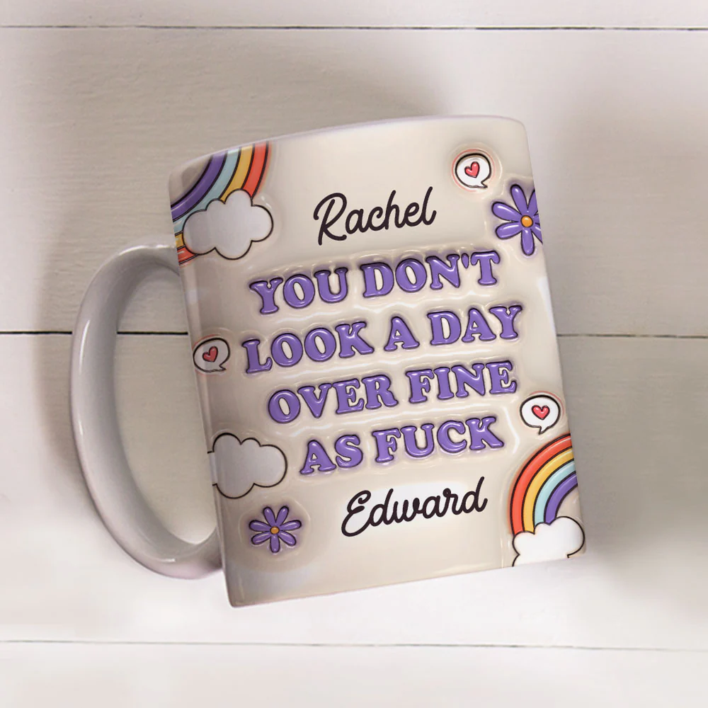 Forever Young And Stunning - Personalized Custom 3D Inflated Effect Mug - Image 2
