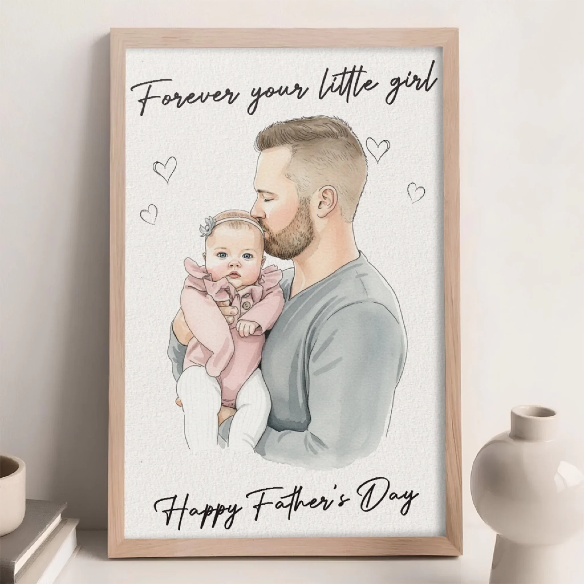 Forever Your Little Girl - Personalized Custom Poster - Image 3