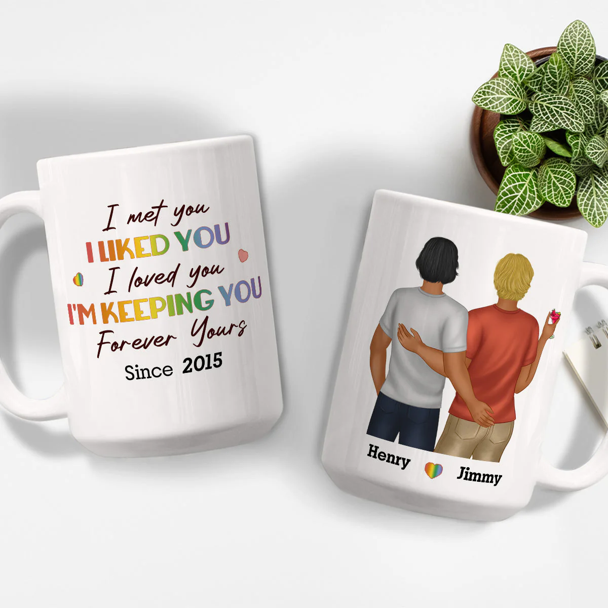 Forever Yours - Personalized Custom Coffee Mug - Image 4