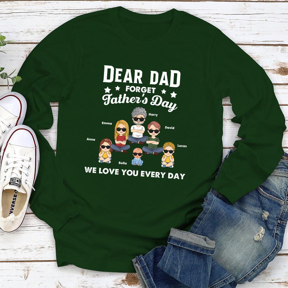 Forget Father's Day - Personalized Custom Long Sleeve T-shirt - Image 2
