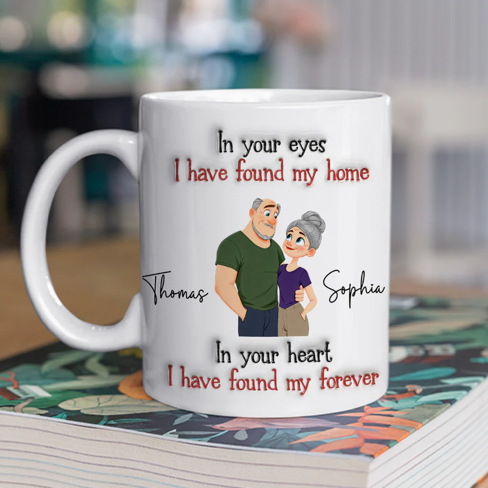 Found My Forever - Personalized Custom 3D Inflated Effect Mug - Image 2