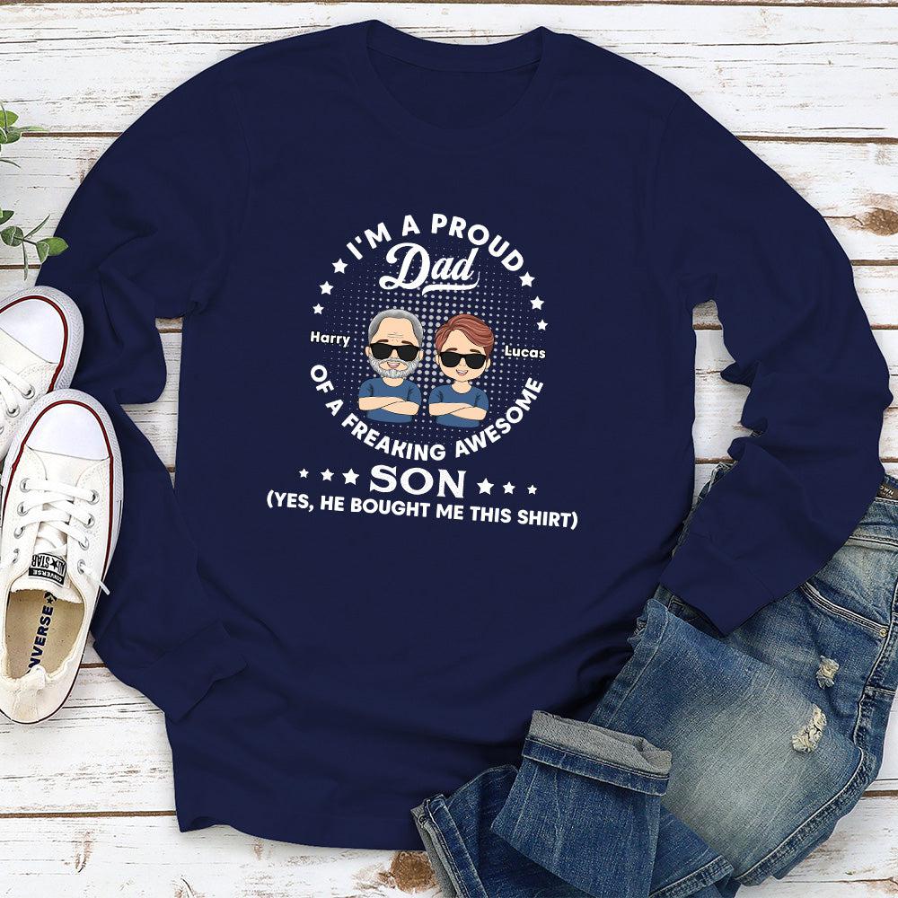 Freaking Awesome - Personalized Custom Long Sleeve T-shirt - Image 3