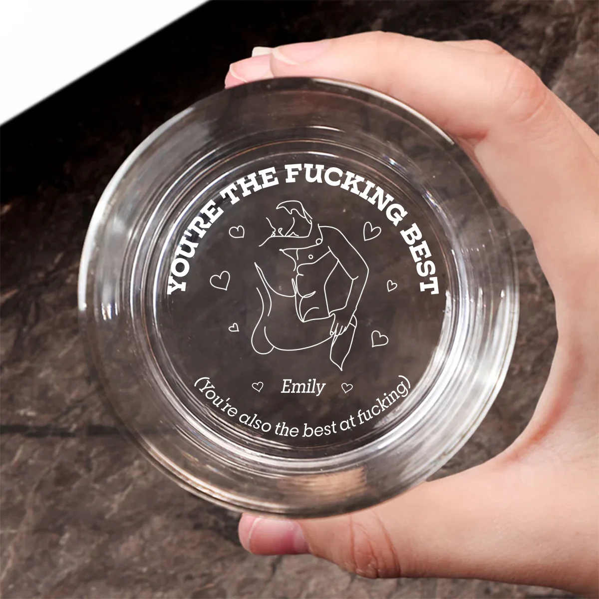 Freaking Best - Personalized Custom Engraved Whiskey Glass - Image 5