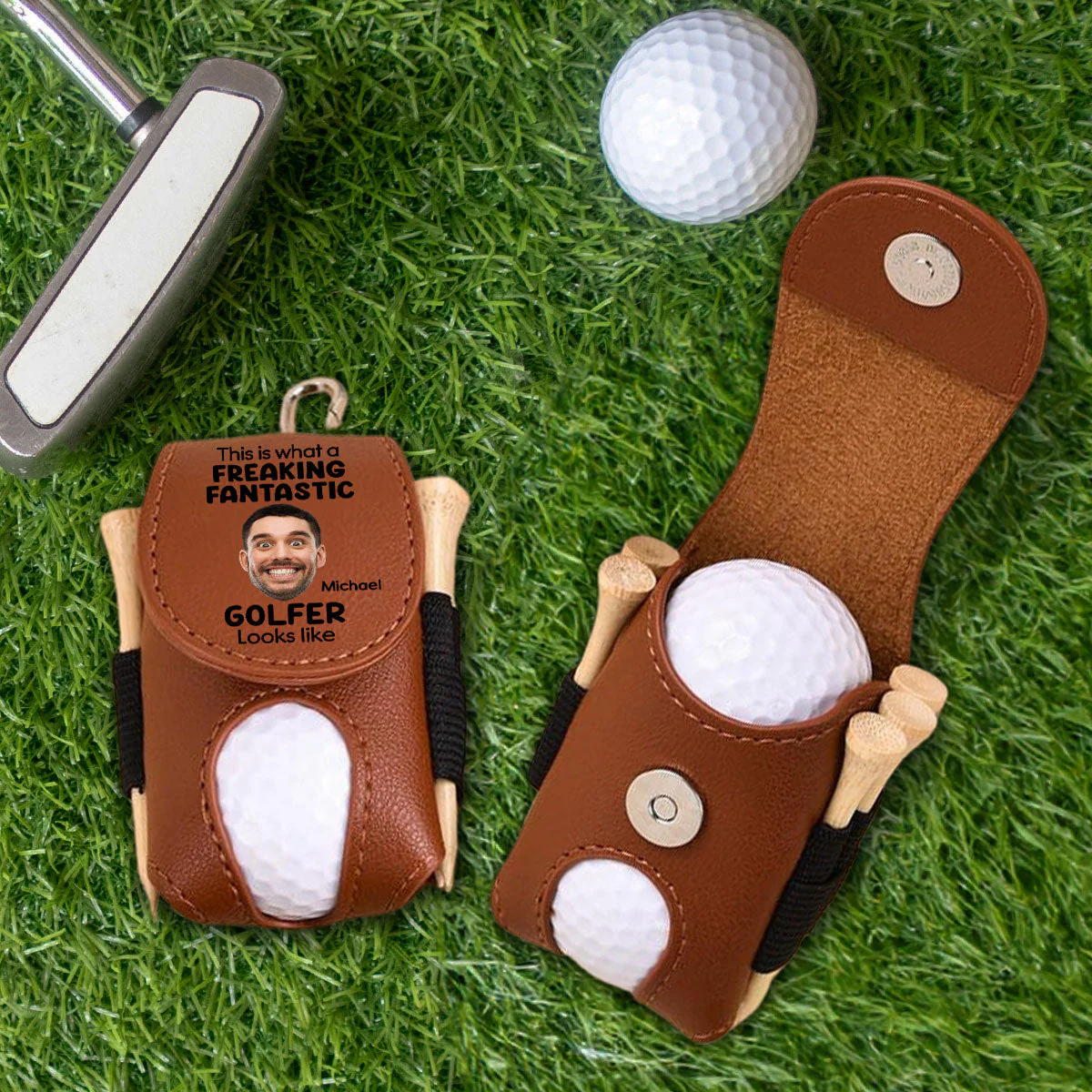 Freaking Fantastic Golfer - Personalized Custom Golf Ball Bag - Image 2
