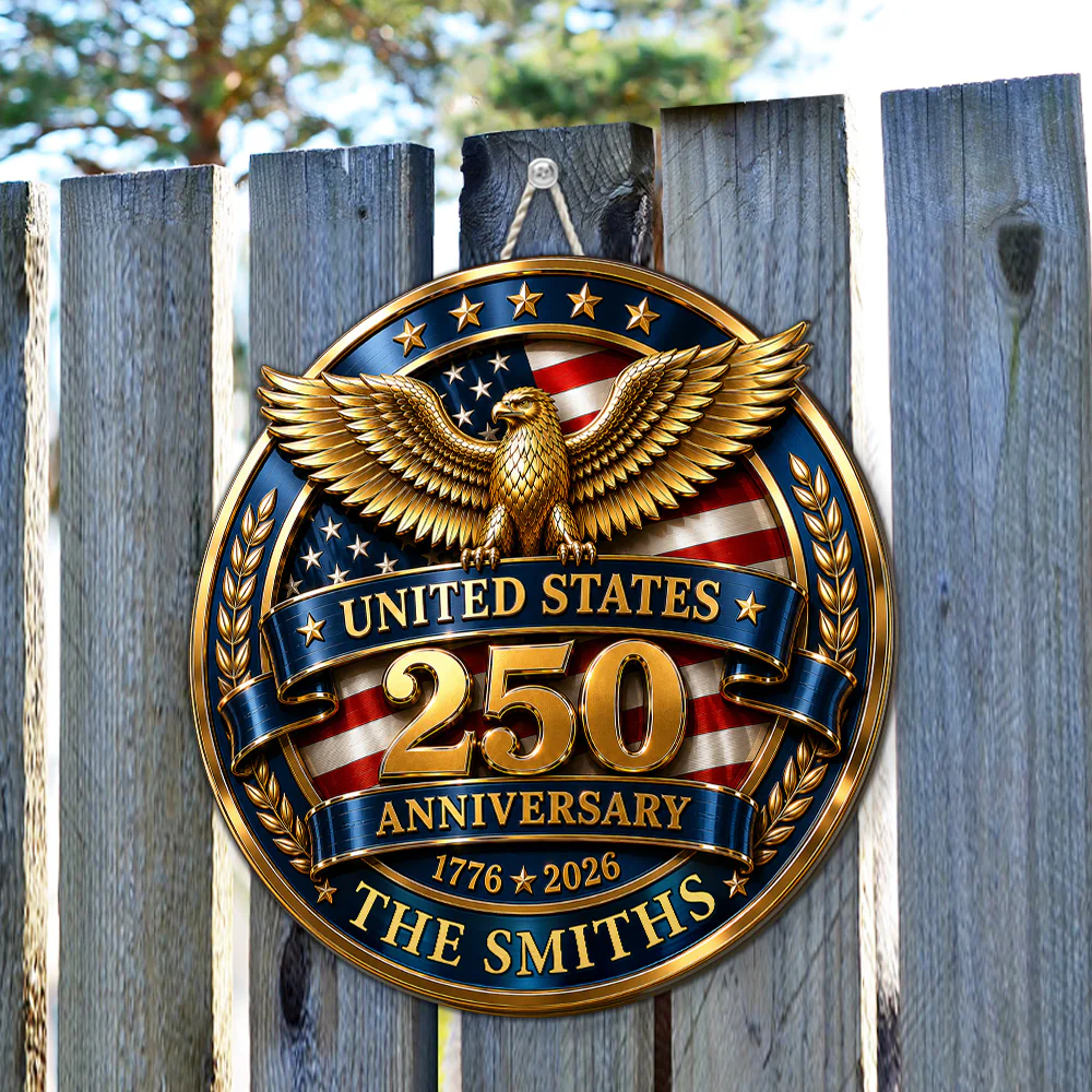 Freedom States - Personalized Custom 3D Effect Wood Sign - Image 4