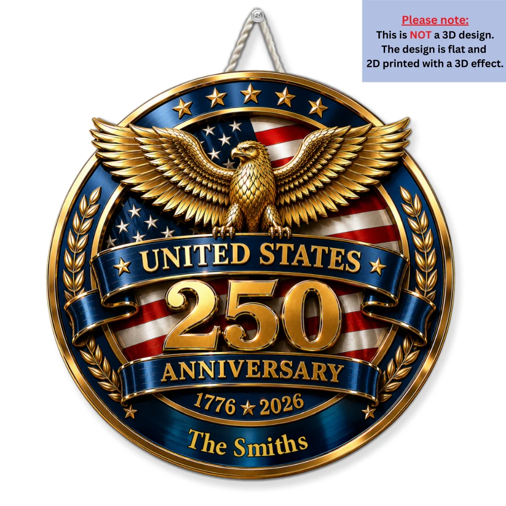 Freedom States - Personalized Custom 3D Effect Wood Sign - Image 7