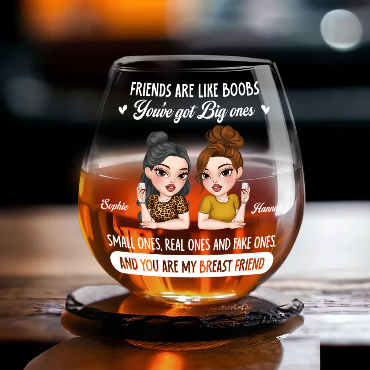Friend Be Like - Personalized Custom Wine Glass