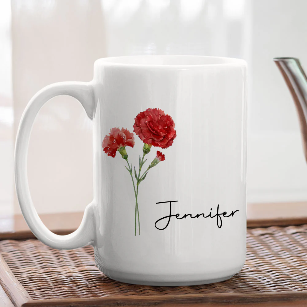 Friends Are Flowers That Never Fade - Personalized Custom Coffee Mug - Image 5