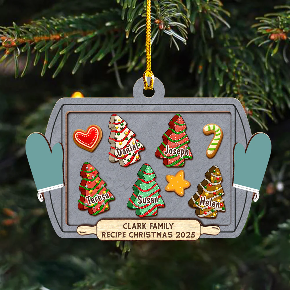 Friends Forever Christmas 2025 Candy - Personalized Custom 3D Inflated Effect Ceramic Ornament - Image 2