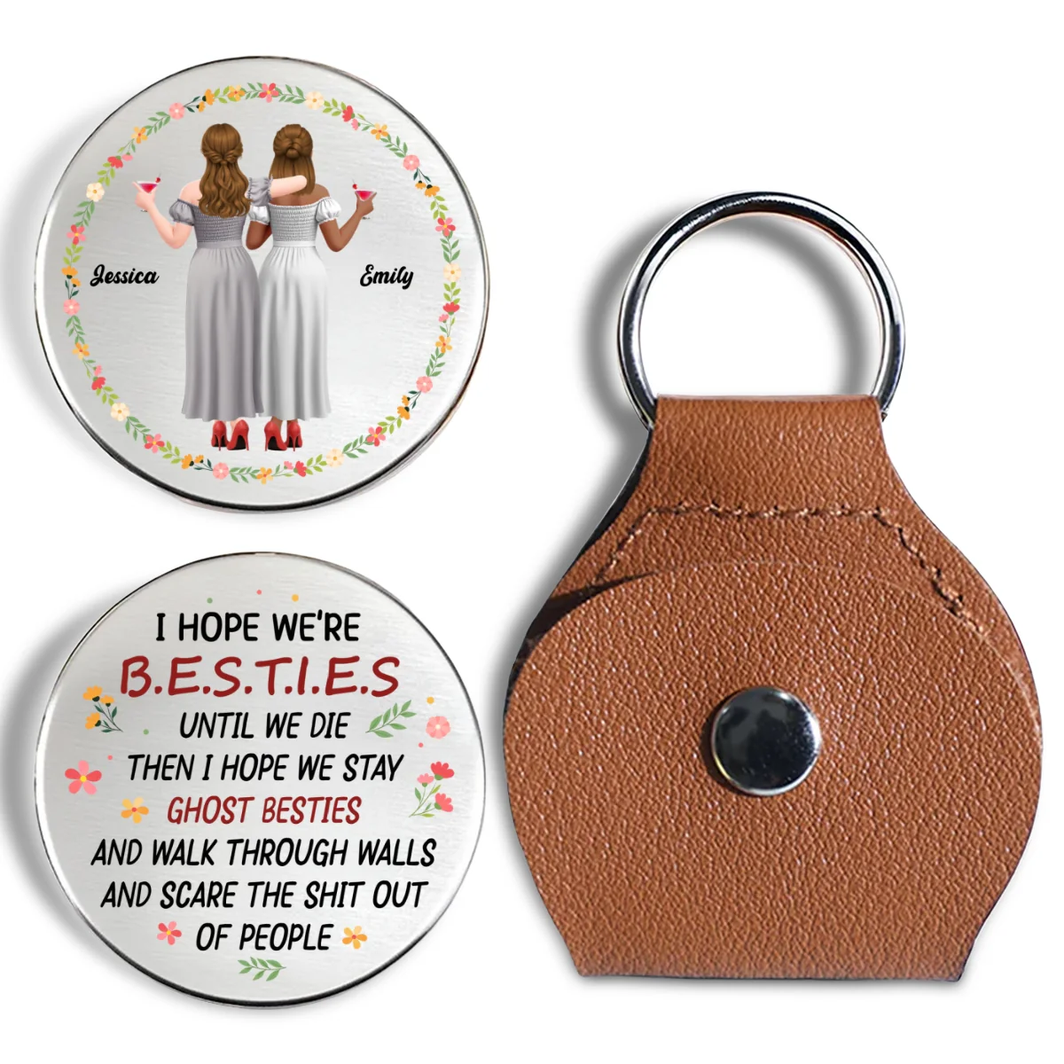 Friends Till The End - Personalized Custom Pocket Hug - Image 6