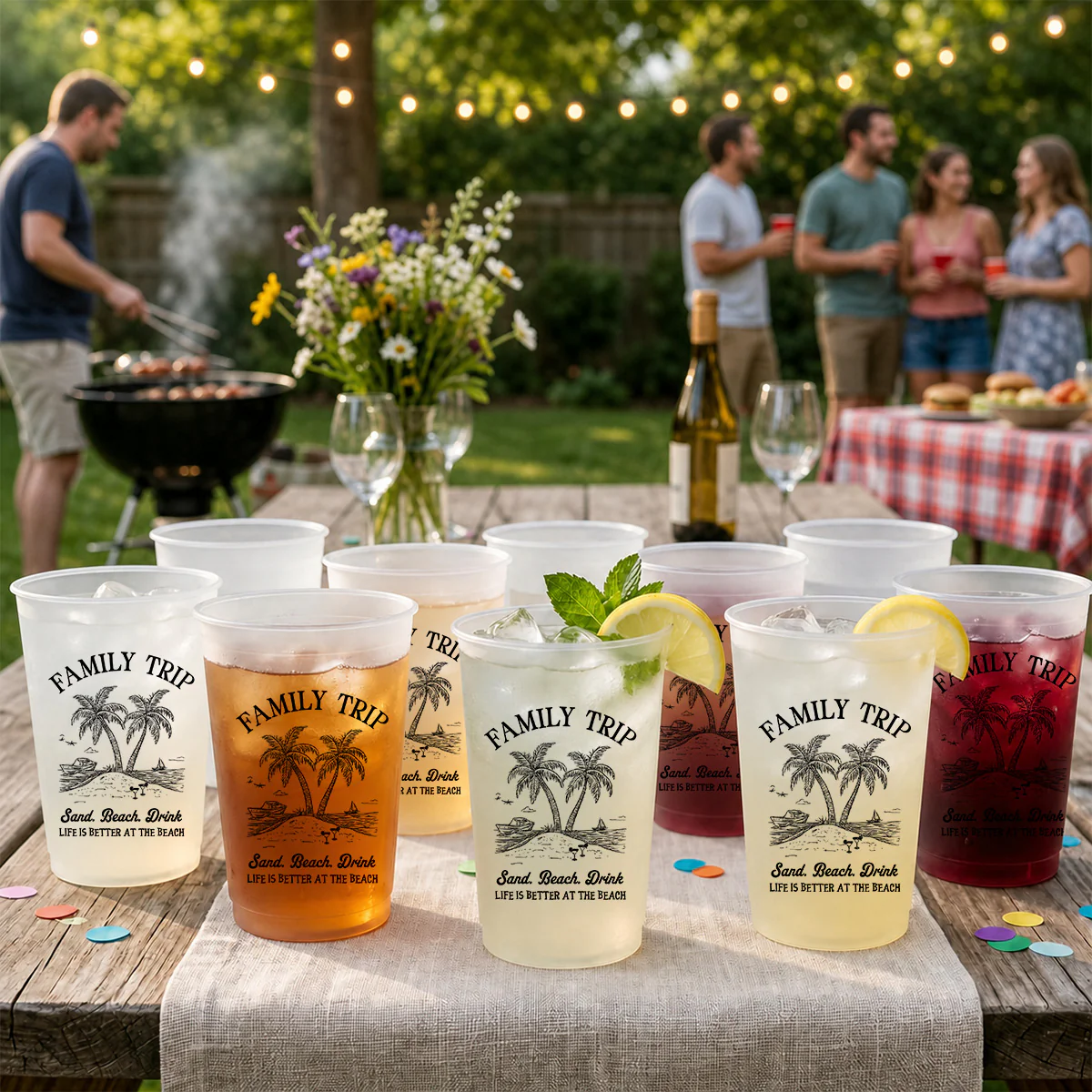 Friends Trip - Personalized Custom Frosted Cup - Image 5