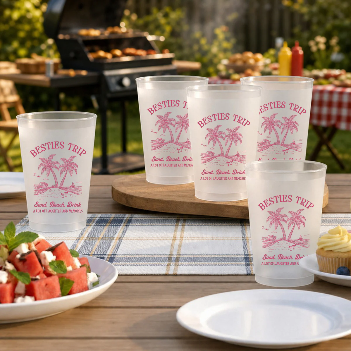 Friends Trip - Personalized Custom Frosted Cup - Image 6