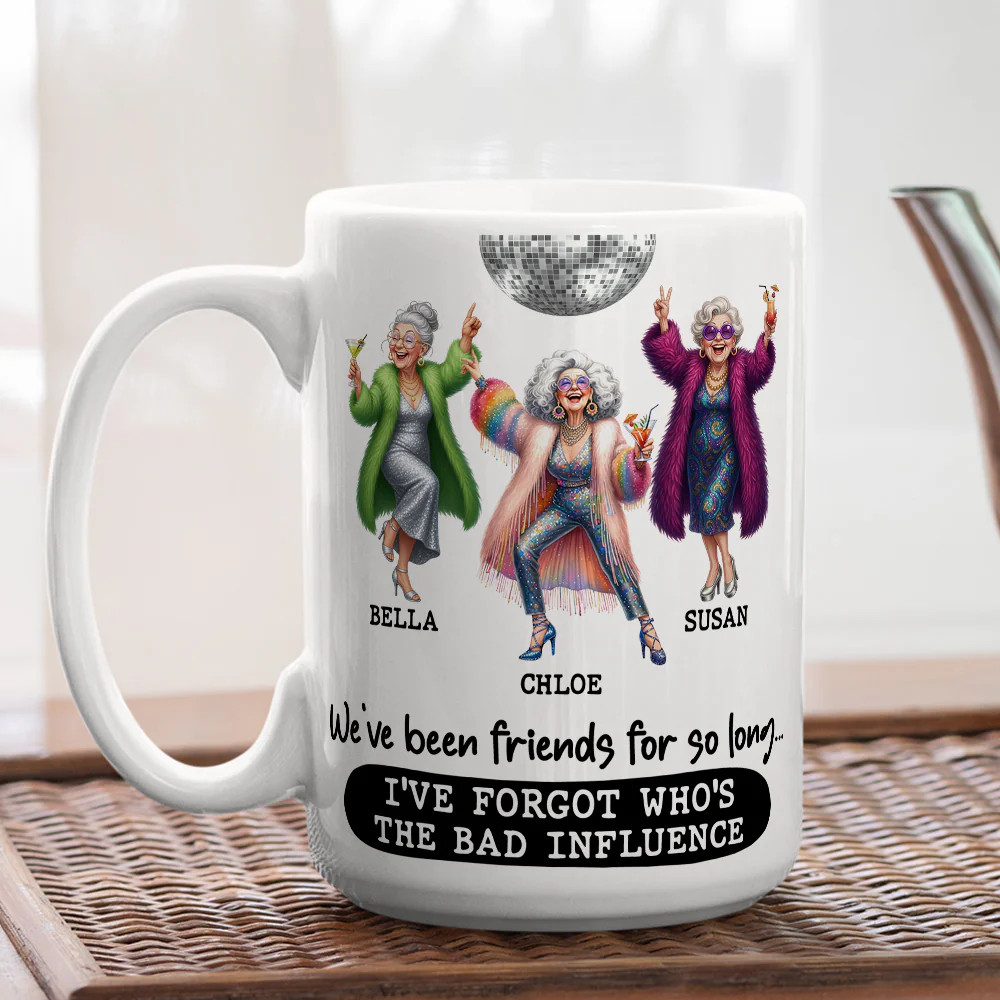 Friends Who Never Grow Up - Personalized Custom Coffee Mug - Image 4
