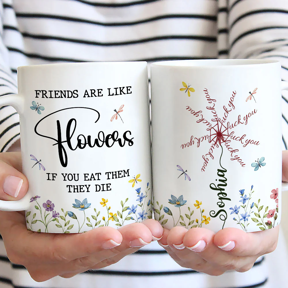 Friends Wilt If You Munch - Personalized Custom Coffee Mug - Image 3
