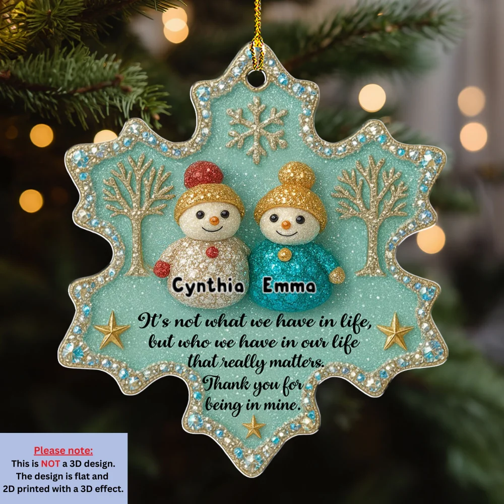 Friendship - Personalized Custom Acrylic Ornament - Image 6