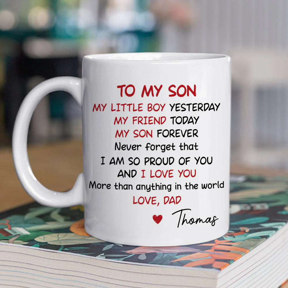 From Dad With Love - Personalized Custom Coffee Mug - Image 2