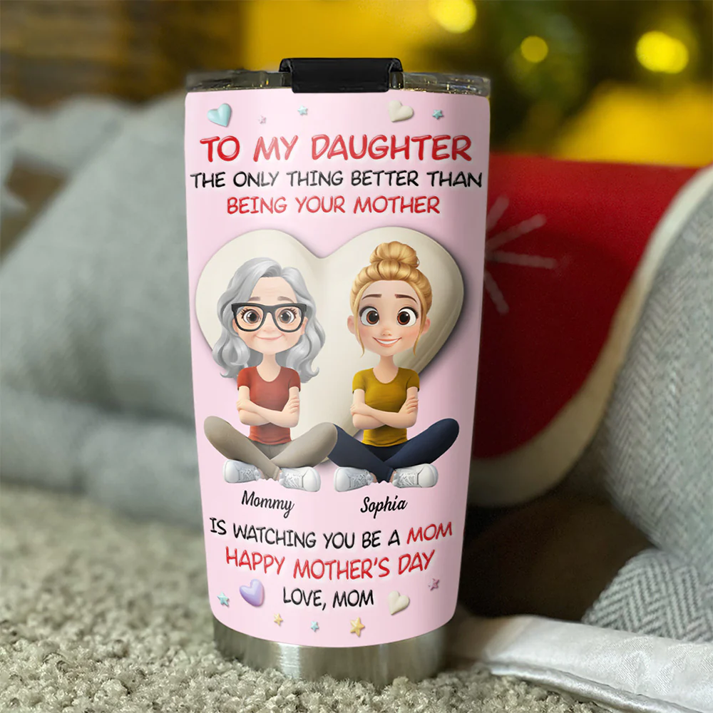 From Mommy With Love - Personalized Custom 3D Effect Tumbler - Image 3