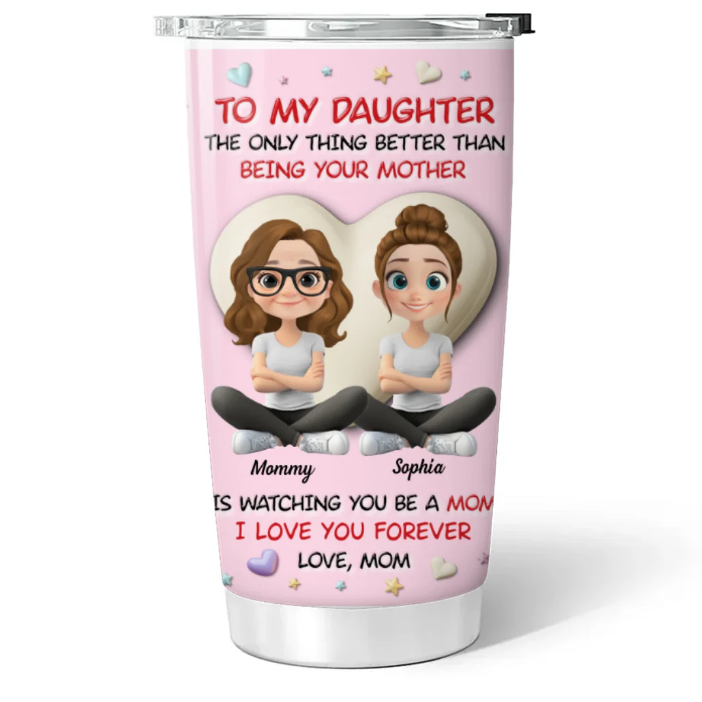From Mommy With Love - Personalized Custom 3D Effect Tumbler - Image 6