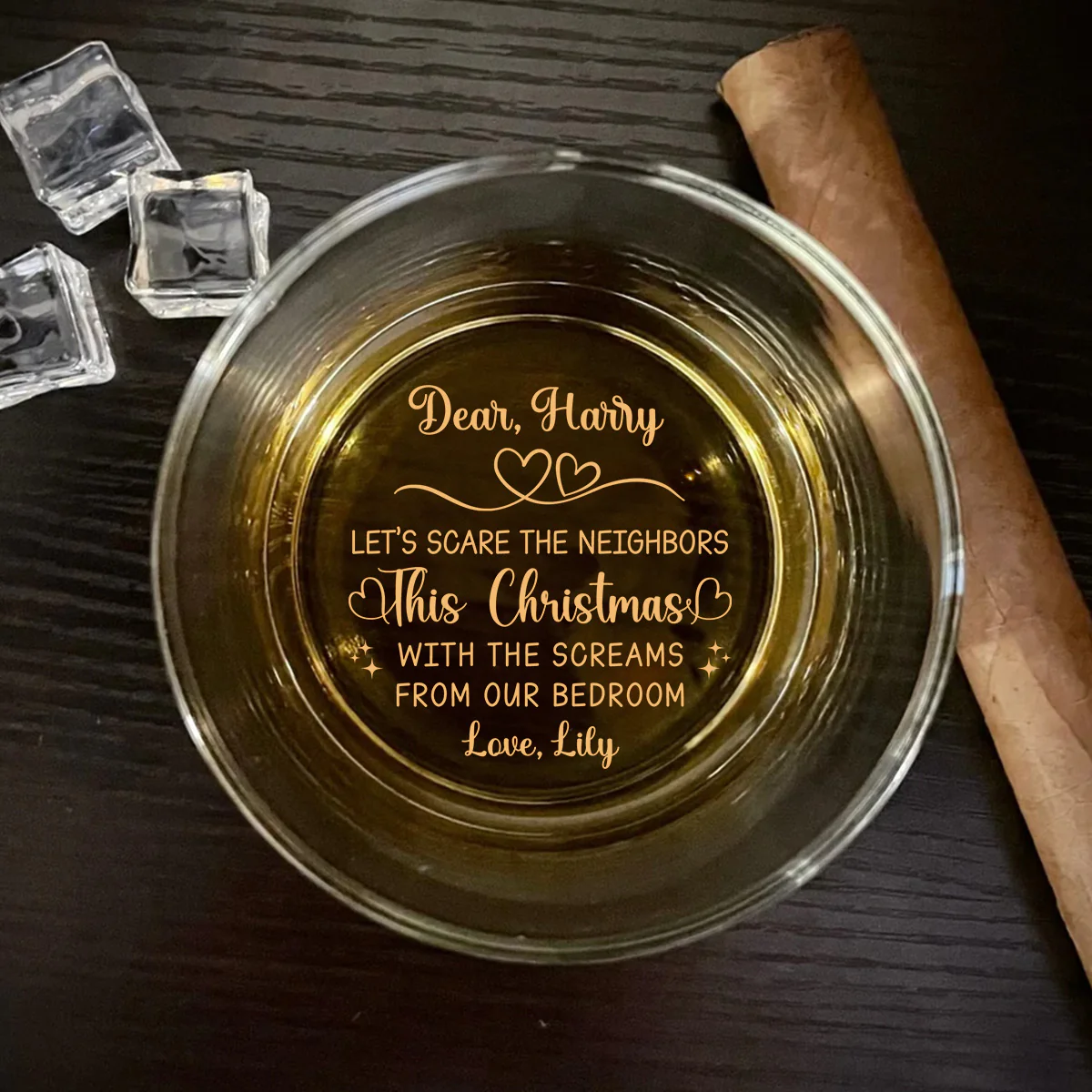 From Our Bedroom - Personalized Custom Engraved Whiskey Glass - Image 4
