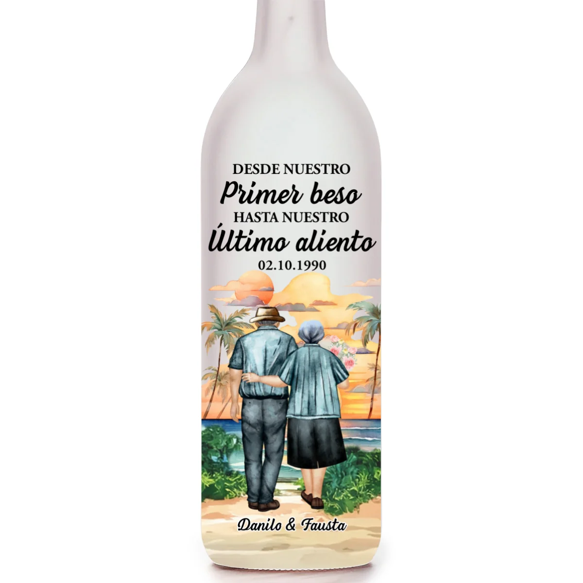 From Our First Kiss 2 - Personalized Custom Bottle Lamp - Image 7