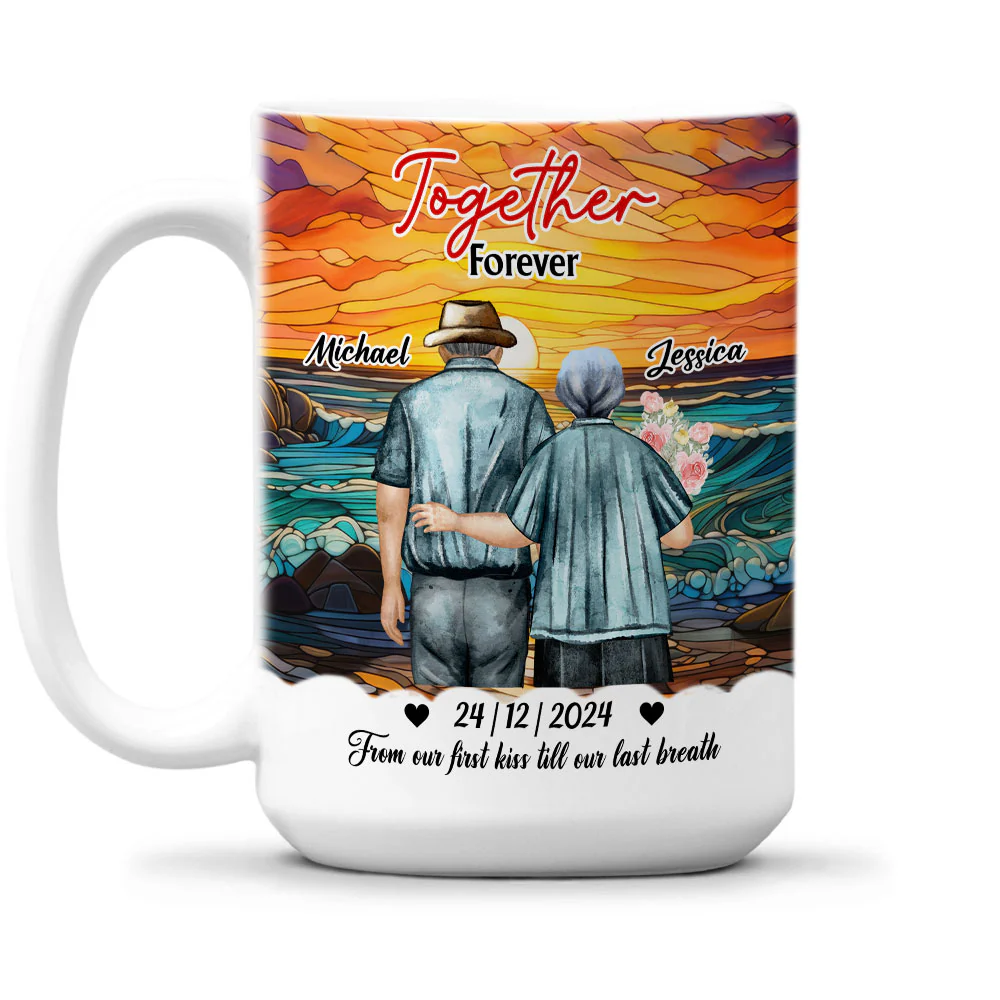 From Our First Kiss - Personalized Custom Coffee Mug - Image 6