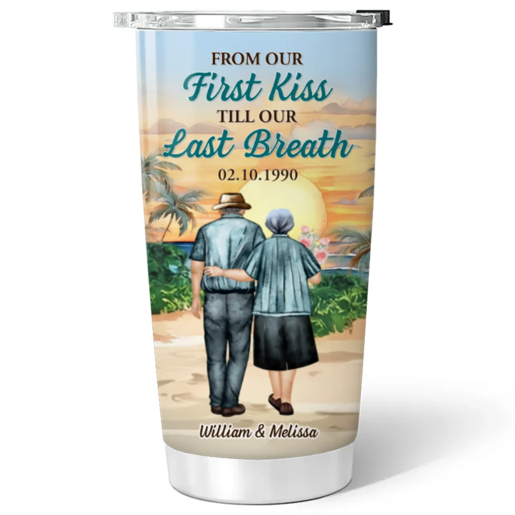 From Our First Kiss - Personalized Custom Tumbler - Image 6