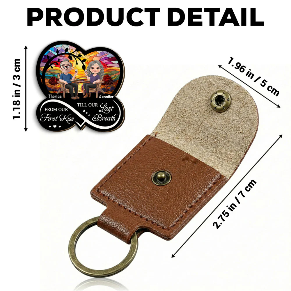 From Our First Kiss - Personalized Custom Wooden Pocket Hug - Image 5