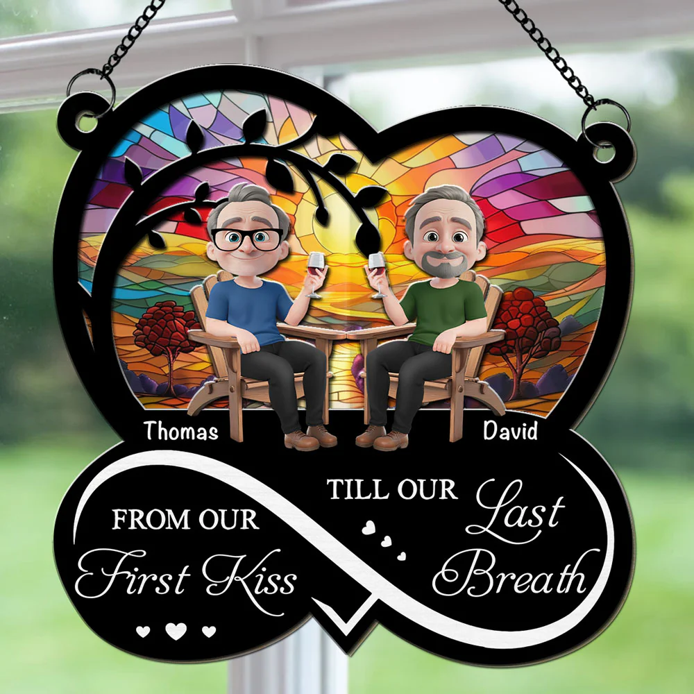 From Our First Kiss Ver 2 - Personalized Custom Suncatcher