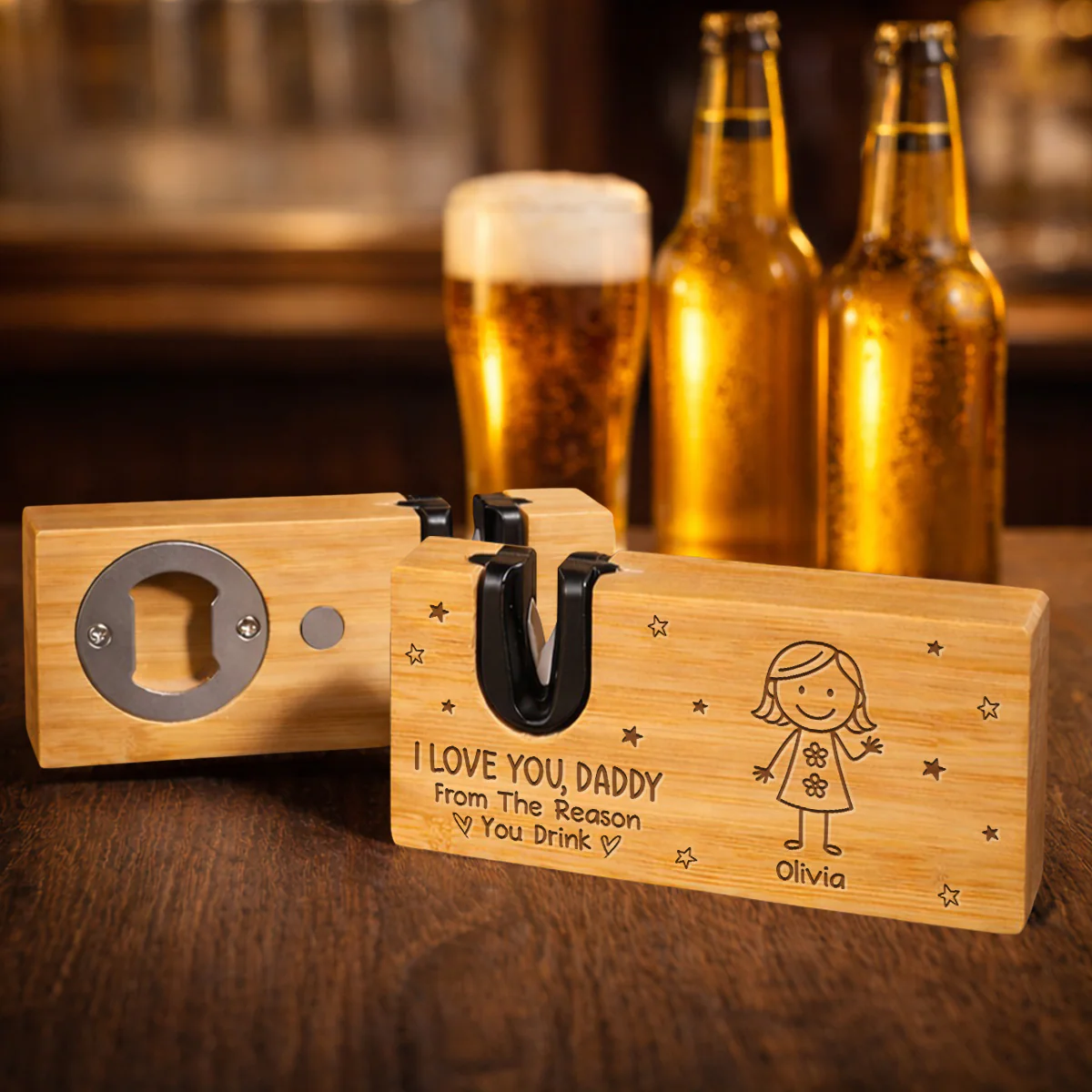 From The Reason You Drink - Personalized Custom Engraved Opener Sharpener Stowel - Image 2