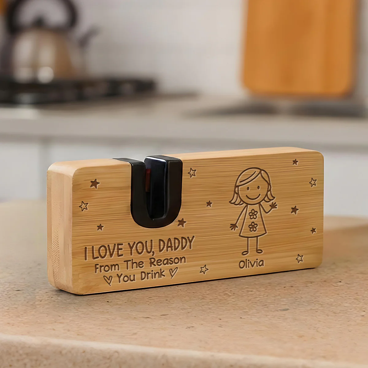 From The Reason You Drink - Personalized Custom Engraved Opener Sharpener Stowel - Image 4
