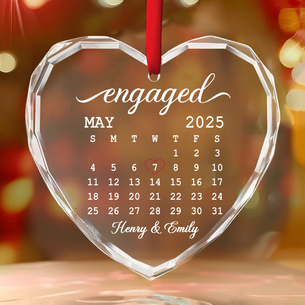 From This Day Forward Always - Personalized Custom Glass Ornament - Image 2
