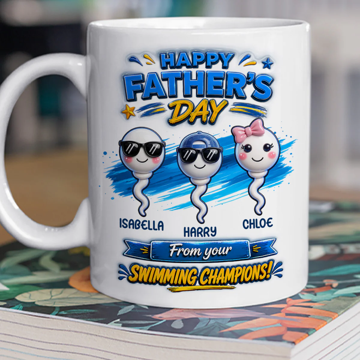 From Your Champions - Personalized Custom 3D Inflated Effect Mug - Image 4