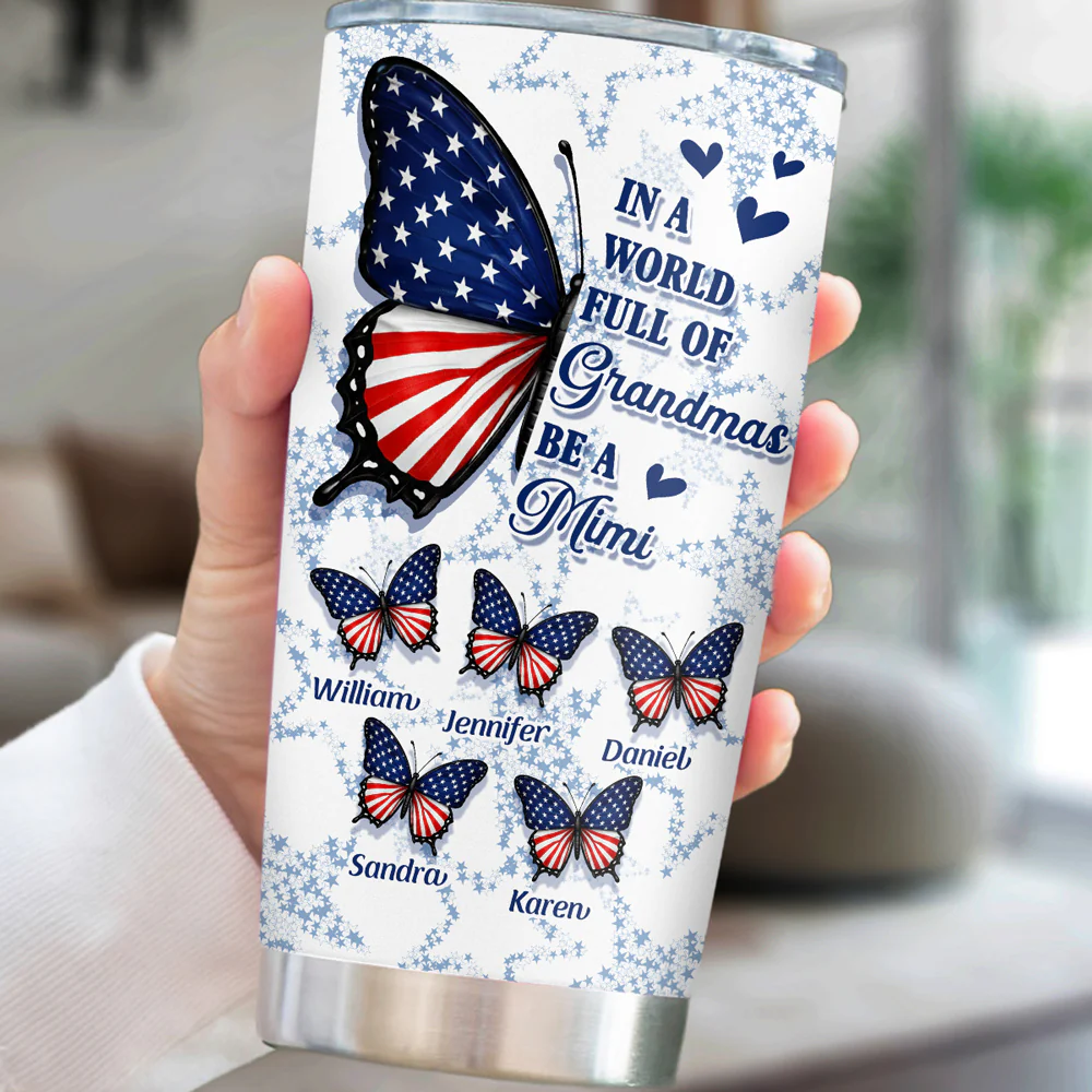 Full Of Grandmas - Personalized Custom Tumbler - Image 5