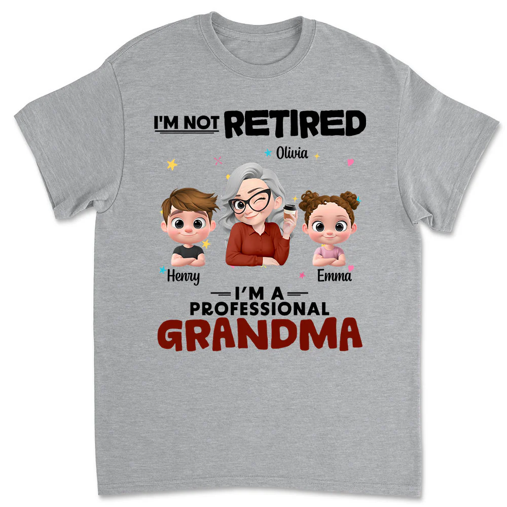 Full-time Grandmother - Personalized Custom Shirt