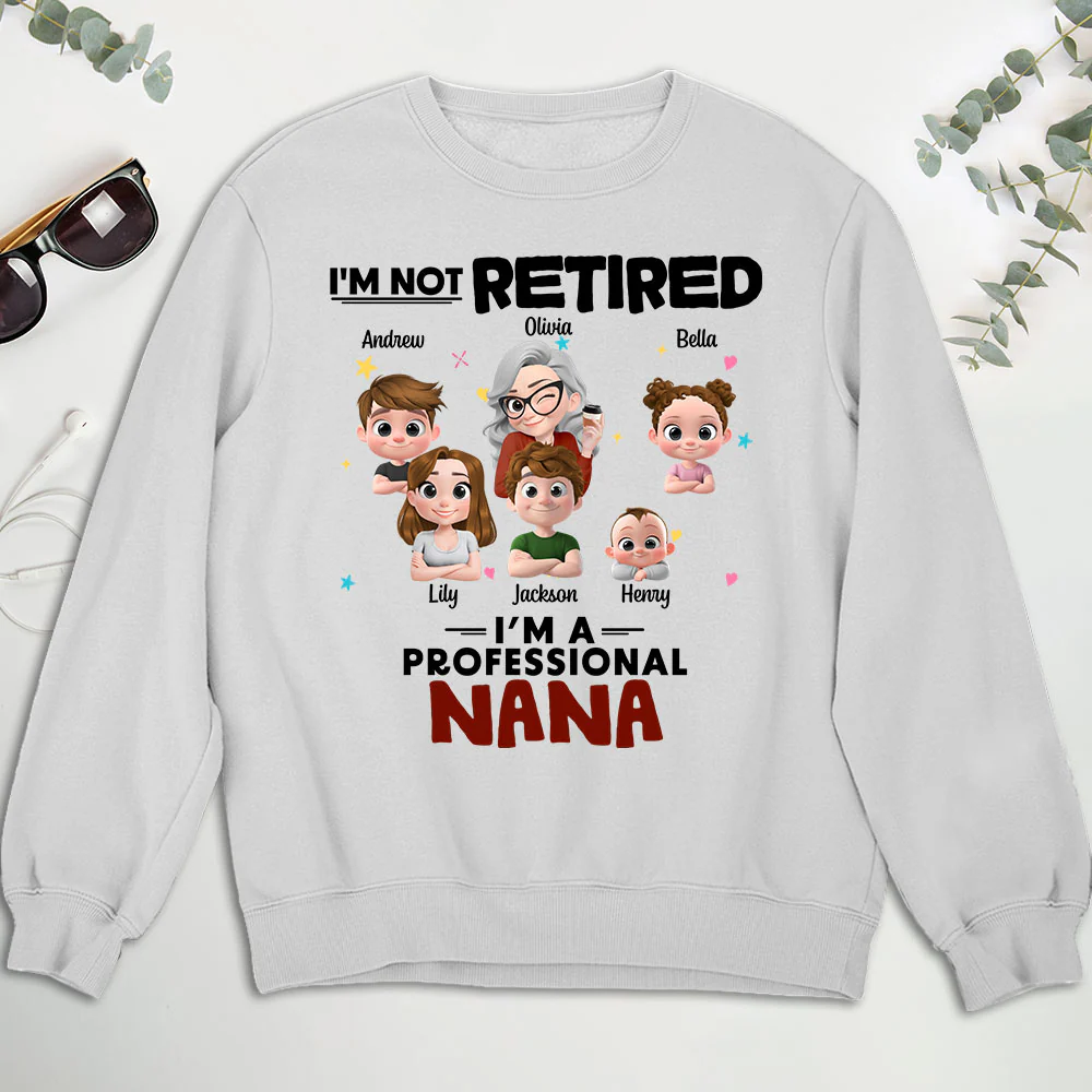 Full-time Grandmother - Personalized Custom Shirt - Image 5
