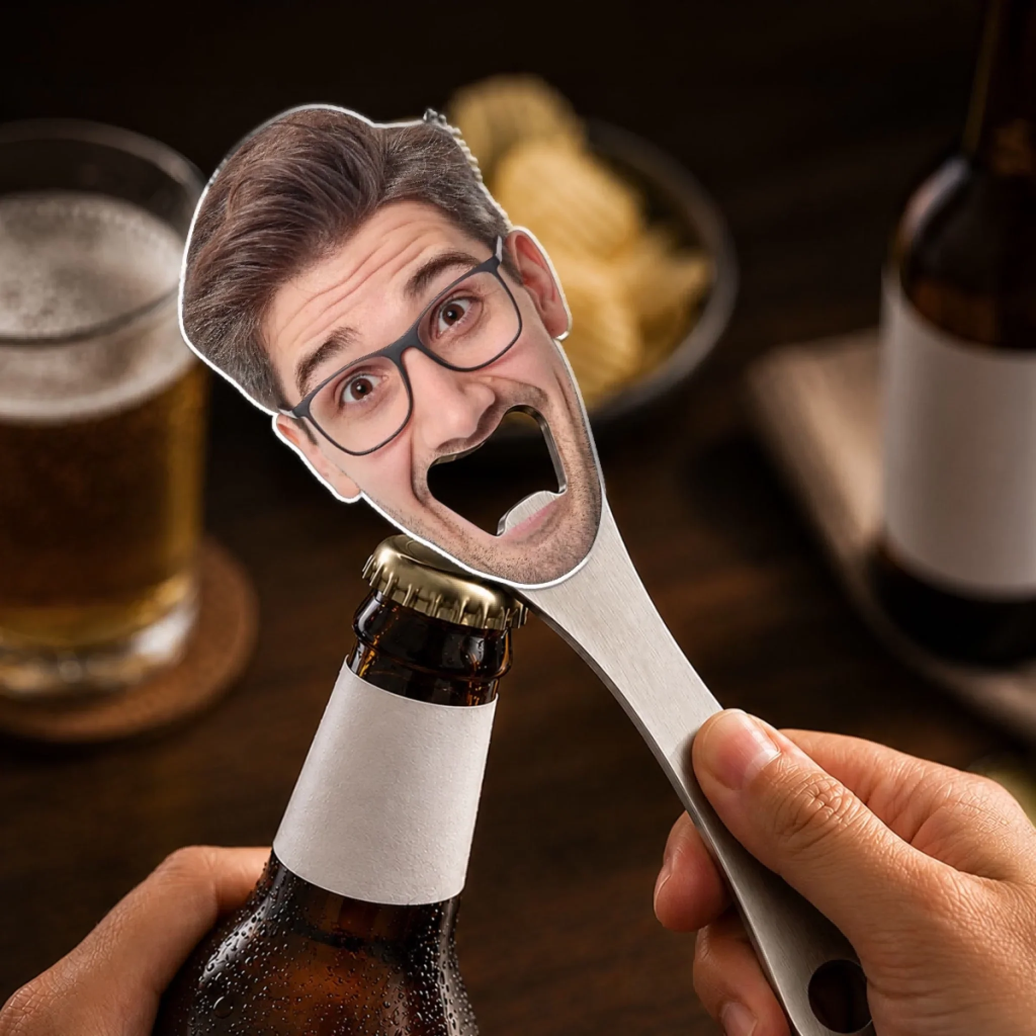 Funny Avatar - Personalized Custom Funny Bottle Opener - Image 2