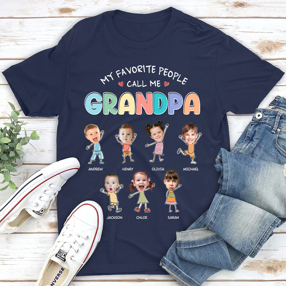 Funny Grandpa - Personalized Custom Shirt - Image 2