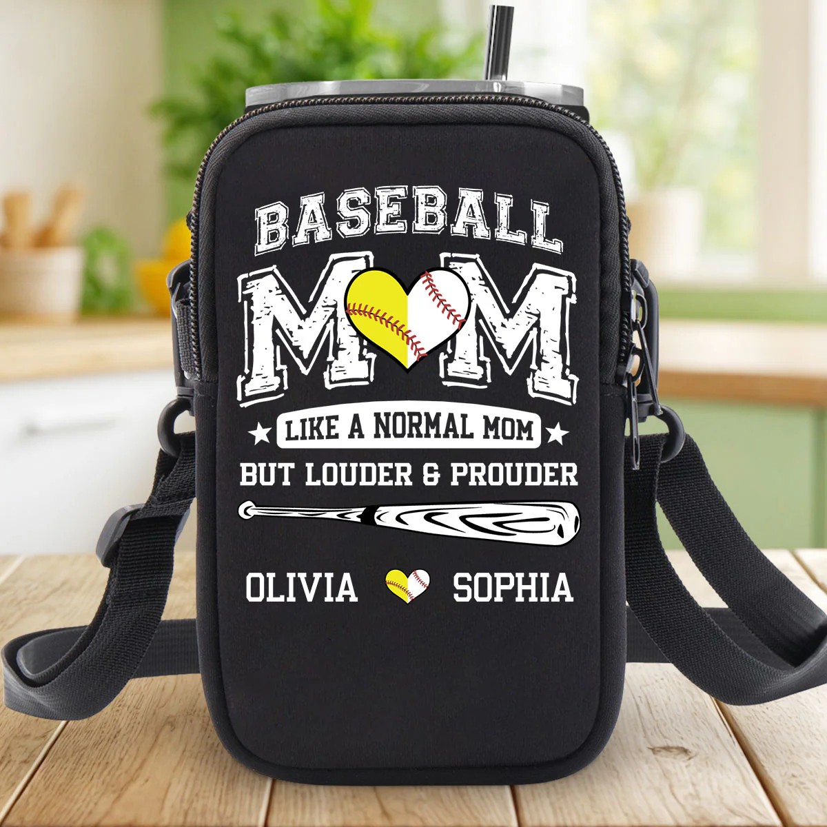Game Day Is My Therapy - Personalized Custom Water Bottle Carrier Bag - Image 4