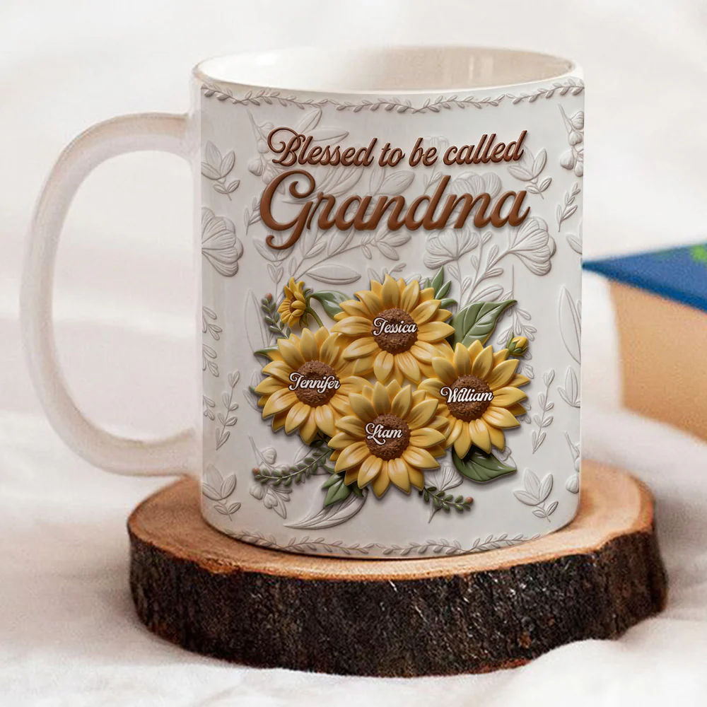 Garden Flower - Personalized Custom 3D Inflated Effect Mug - Image 2