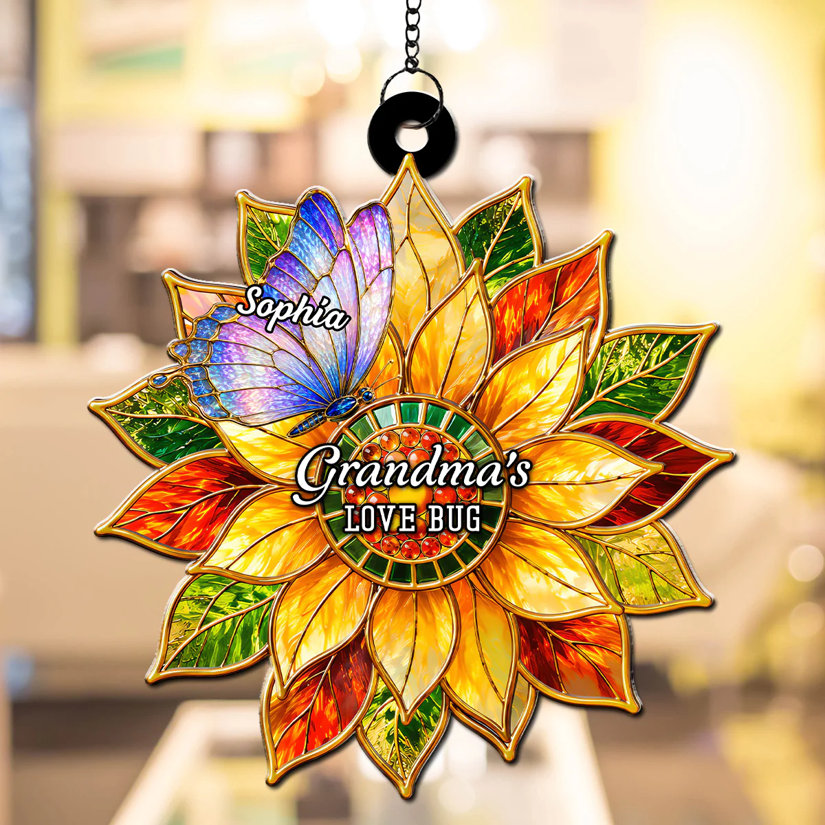 Garden Full Of Happy Memories - Personalized Custom Suncatcher - Image 2