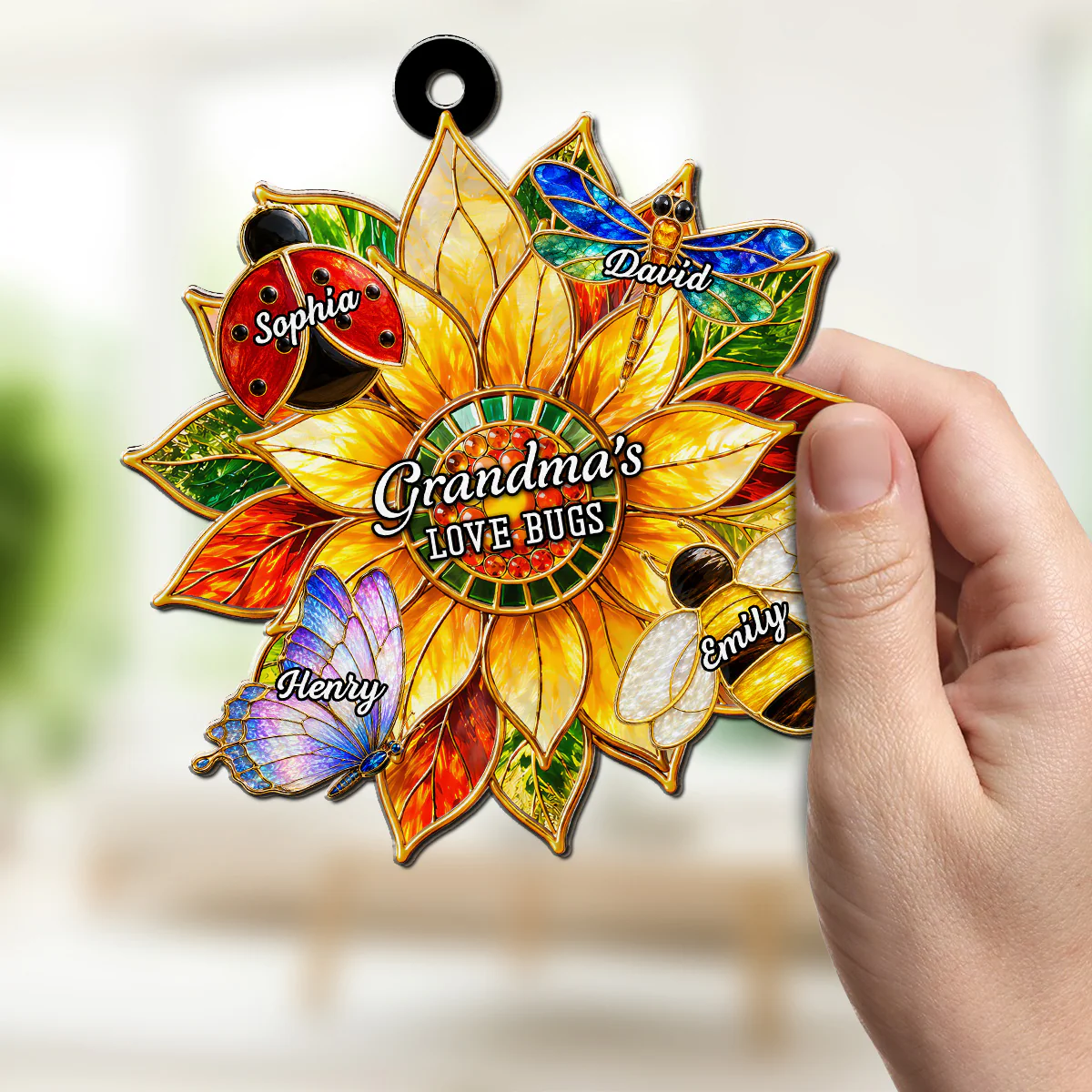 Garden Full Of Happy Memories - Personalized Custom Suncatcher - Image 3