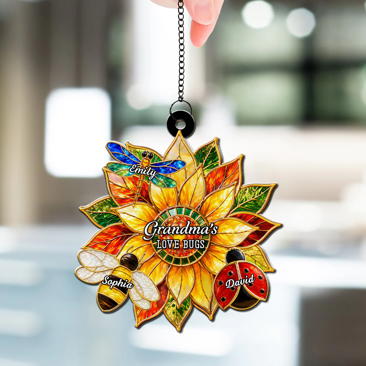 Garden Full Of Happy Memories - Personalized Custom Suncatcher - Image 4