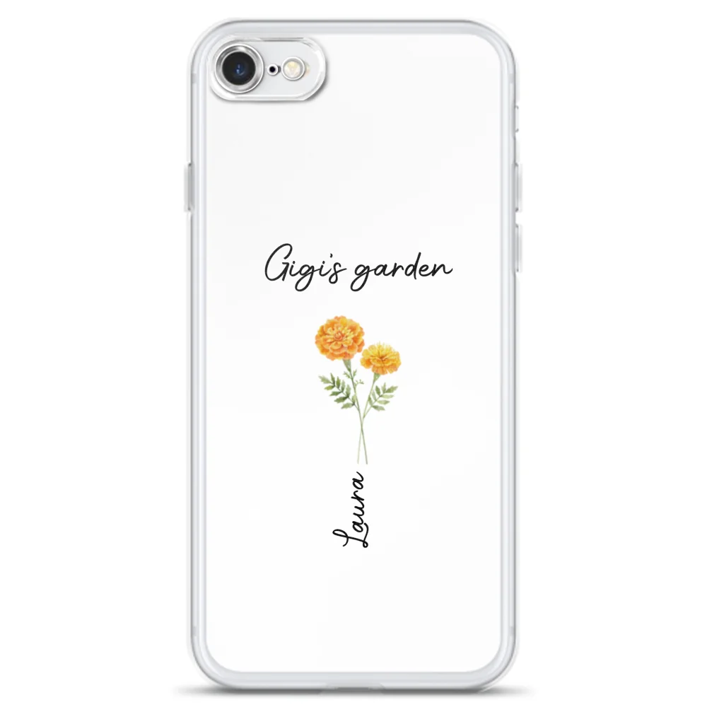 Garden Of Grandma With Birth Month Flowers - Personalized Custom Phone Case - Image 6